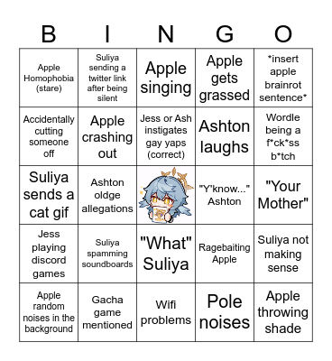 Frogs Call Bingo Card