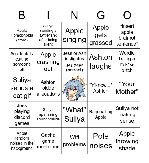 Frogs Call Bingo Card