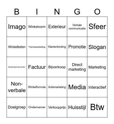 PM 4, les 1,2 en 3 Bingo Card