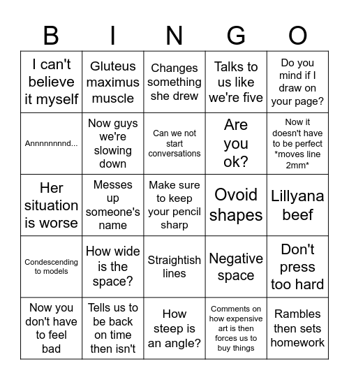 Deborah Bingo Card
