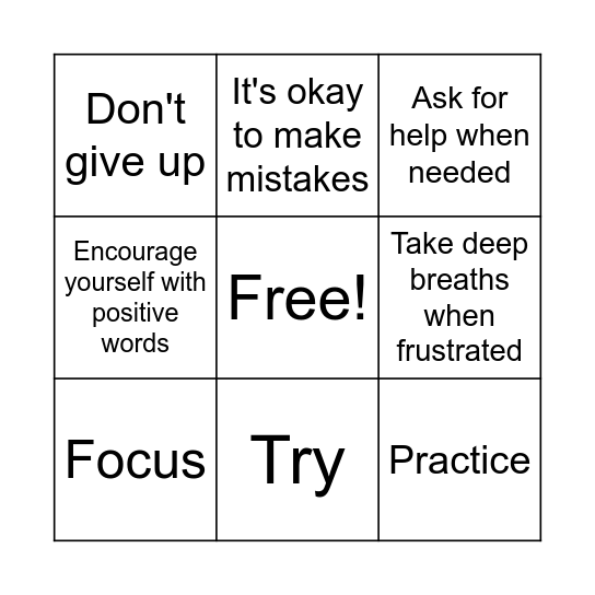 Smart Cookie Bingo Card