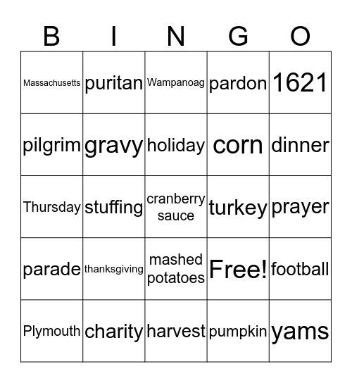 Thanksgiving @ DIVRESH Bingo Card