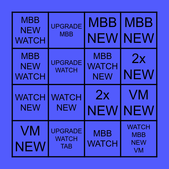 Bundle Bingo Card