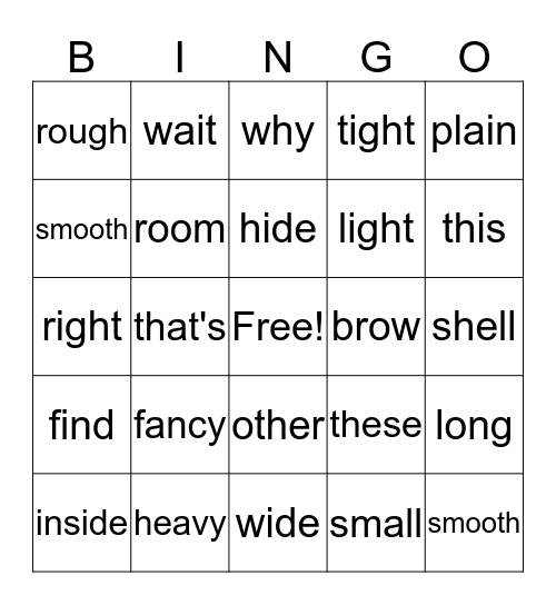 Moving Day Bingo Card