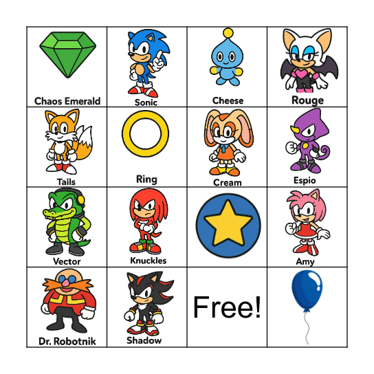 Damians verjaardag Bingo Card