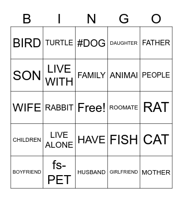 ASL 2 Bingo Card