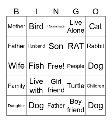 ASL Bingo Card