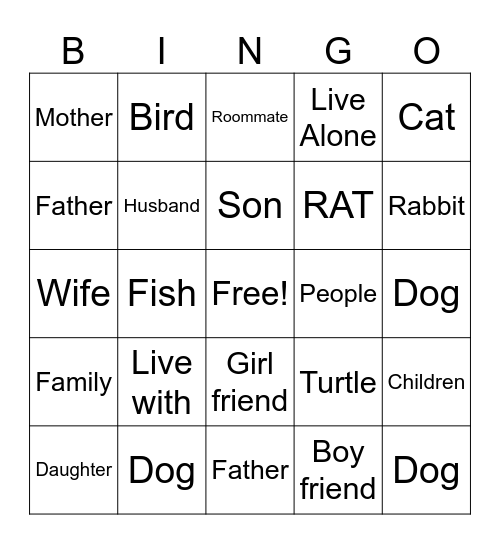 ASL Bingo Card