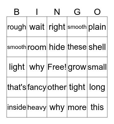 Moving Day Bingo Card