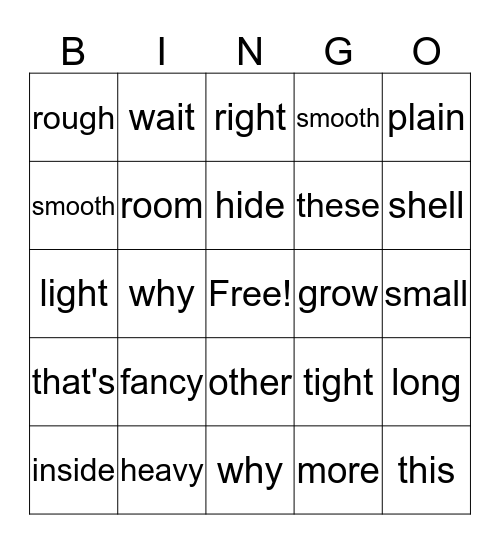 Moving Day Bingo Card