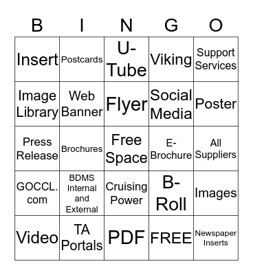 Off Shelf Market Bingo Card