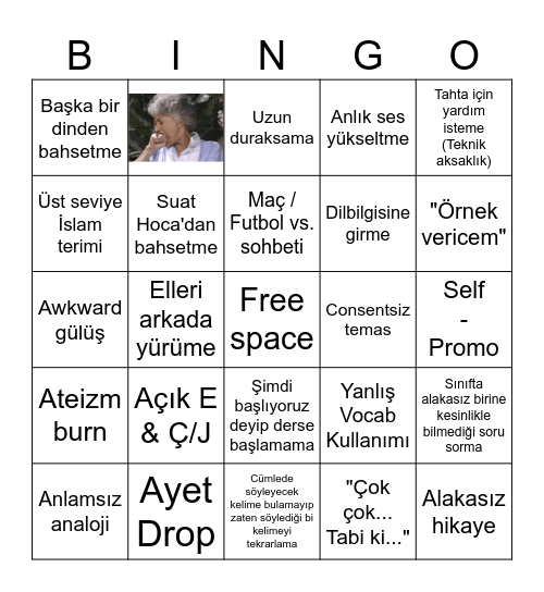 DKAB / TDB Bingo Card