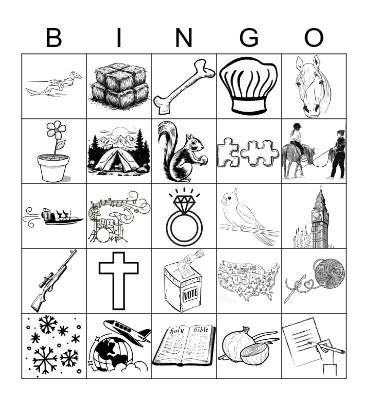 Rachel's Bridal Bingo Card