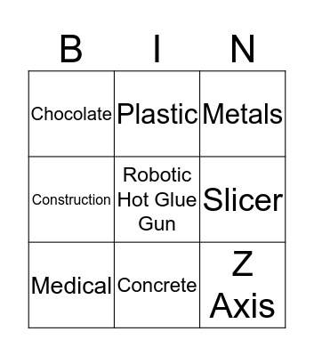 3D Printing - Tic-Tac-Toe Bingo Card