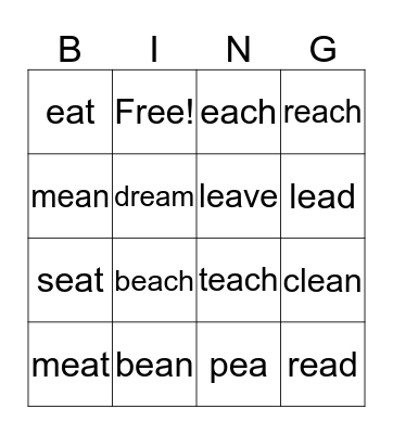 EA Bingo Card