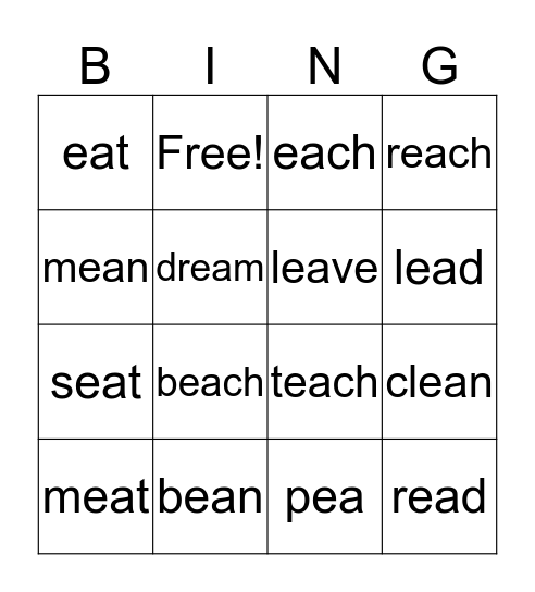 EA Bingo Card