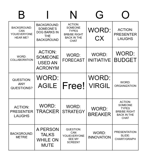 IT ALL HANDS SCAVENGER HUNT BINGO Card