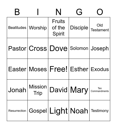 YEM Bingo Card