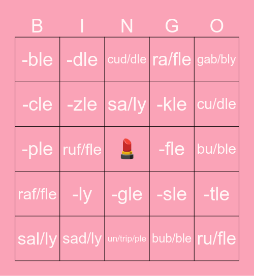 Amelie & Bella Play Bingo! :) <3 * Bingo Card