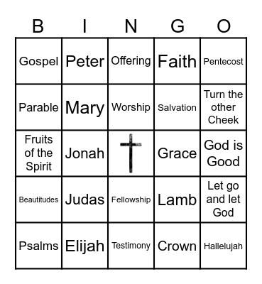 Youth Empowerment Ministry Bingo Card