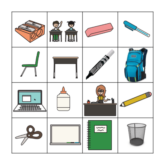 Classroom BINGO Card