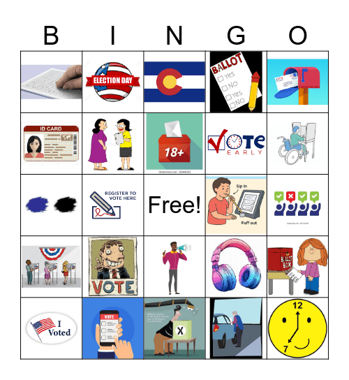 Voting Bingo Card
