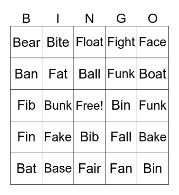 Discriminatory Bingo Card