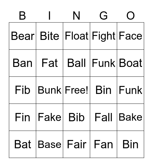 Discriminatory Bingo Card