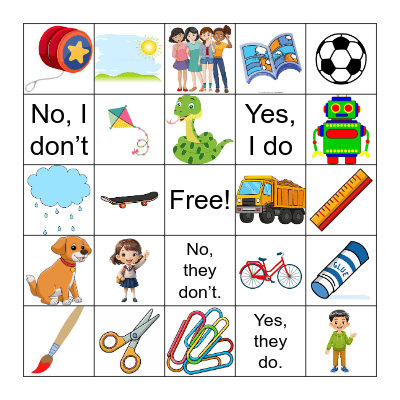 SMART ENGLISH Bingo Card