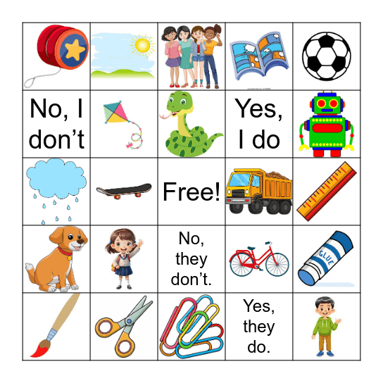 SMART ENGLISH Bingo Card