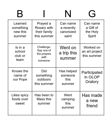 Mix & Mingle Bingo! Bingo Card