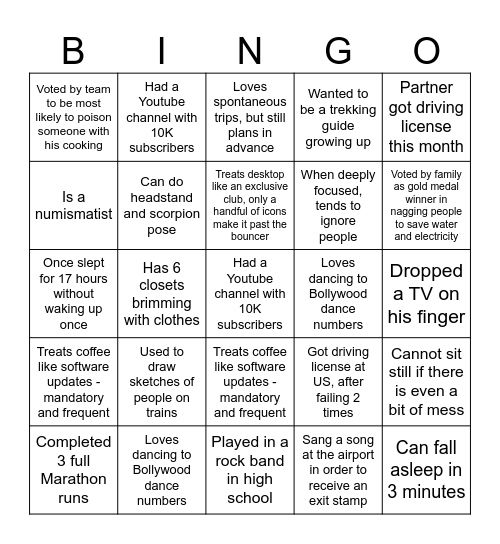 Cards EAW bingo Card