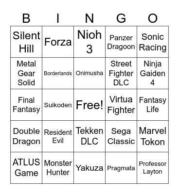 Hugo´s Free Win Bingo Card