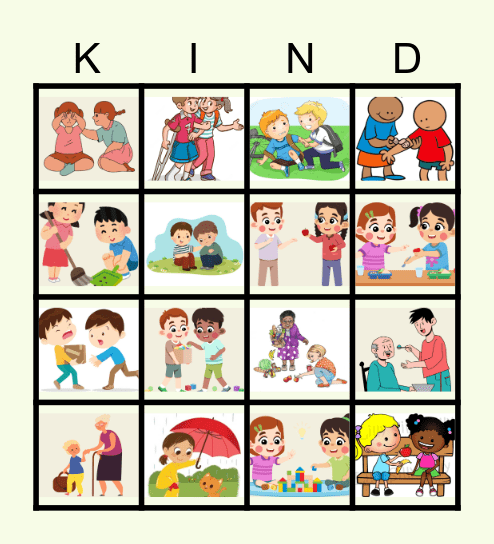 DAILY ACTS OF KINDNESS Bingo Card