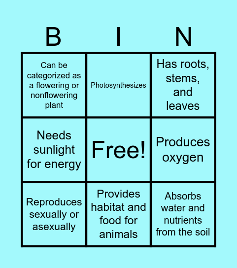 Plant-tastic Bingo! Bingo Card