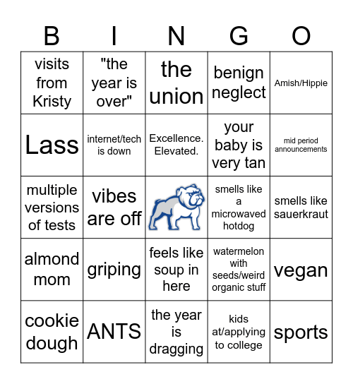 2025-2026 Bingo Card