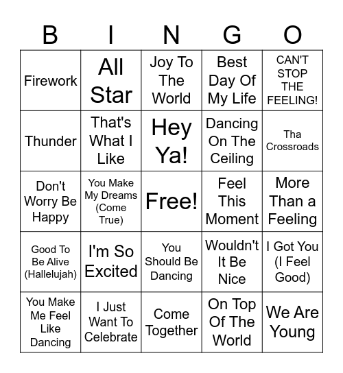 Happy Anniversary! Bingo Card