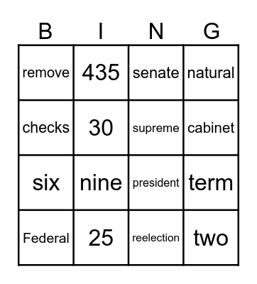 History  notes Bingo Card