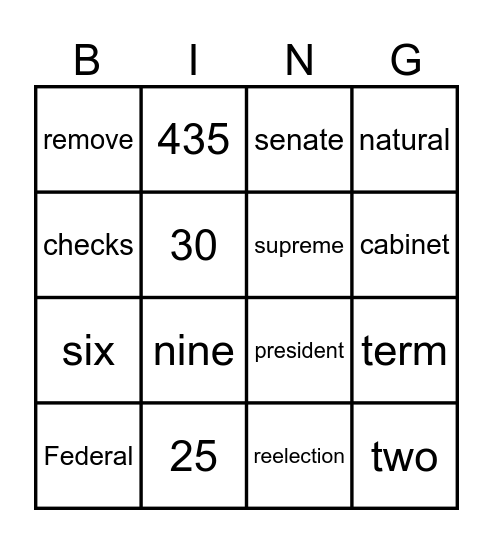 History  notes Bingo Card