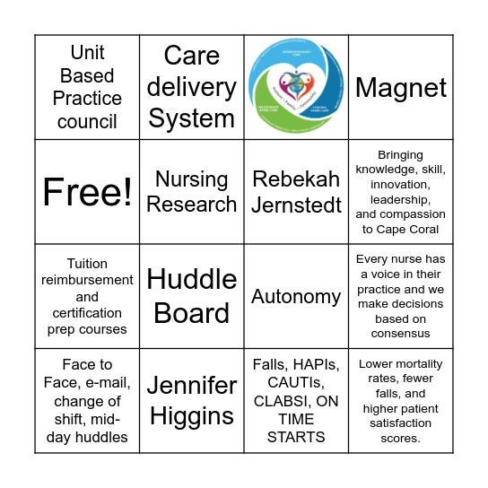 Magnet Bingo Card