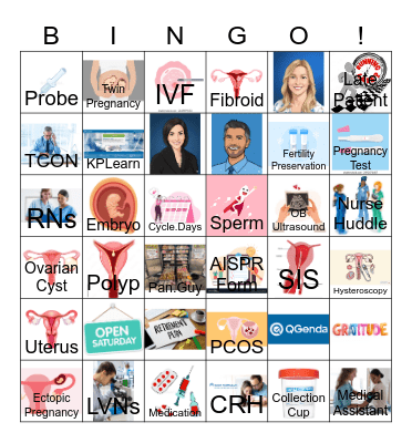 CENTER FOR REPRODUCTIVE HEALTH Bingo Card