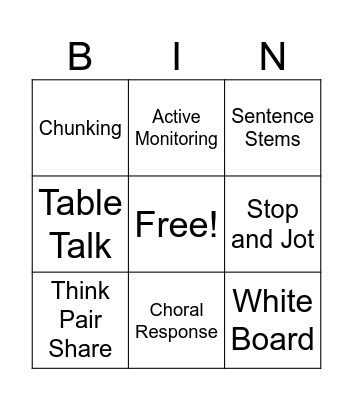G.R.I.T. Bingo Card