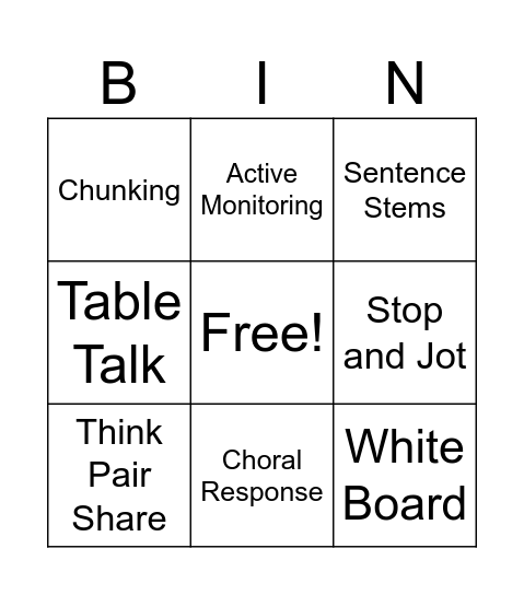 G.R.I.T. Bingo Card