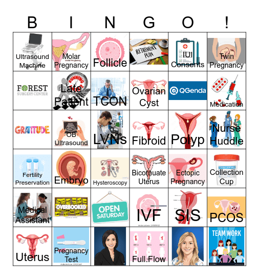 CENTER FOR REPRODUCTIVE HEALTH Bingo Card