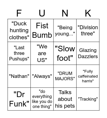Mr Harris Bingo Board Bingo Card