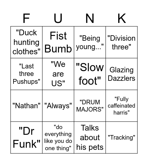 Mr Harris Bingo Board Bingo Card