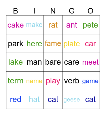 A Bingo Card