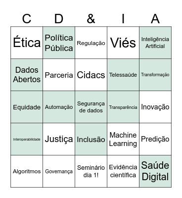 Bingo CD&IA Bingo Card