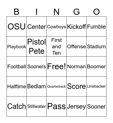 Bedlam Bingo  Bingo Card