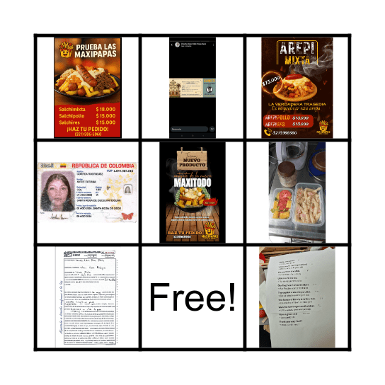 ENGLISH DAY Bingo Card